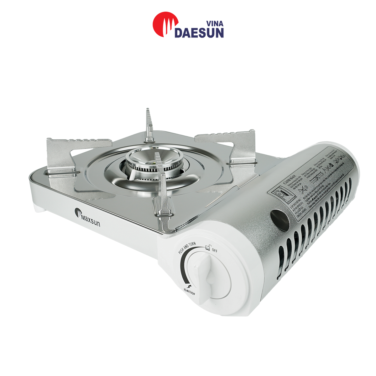 Bếp Ga Mini Công Suất Lớn Maxsun MS-N7S - Công Suất 3500W Thiết Kế Siêu Mỏng Inox Chổng Rỉ Bảo Hiểm Chống Nổ Hàng Chính Hãng