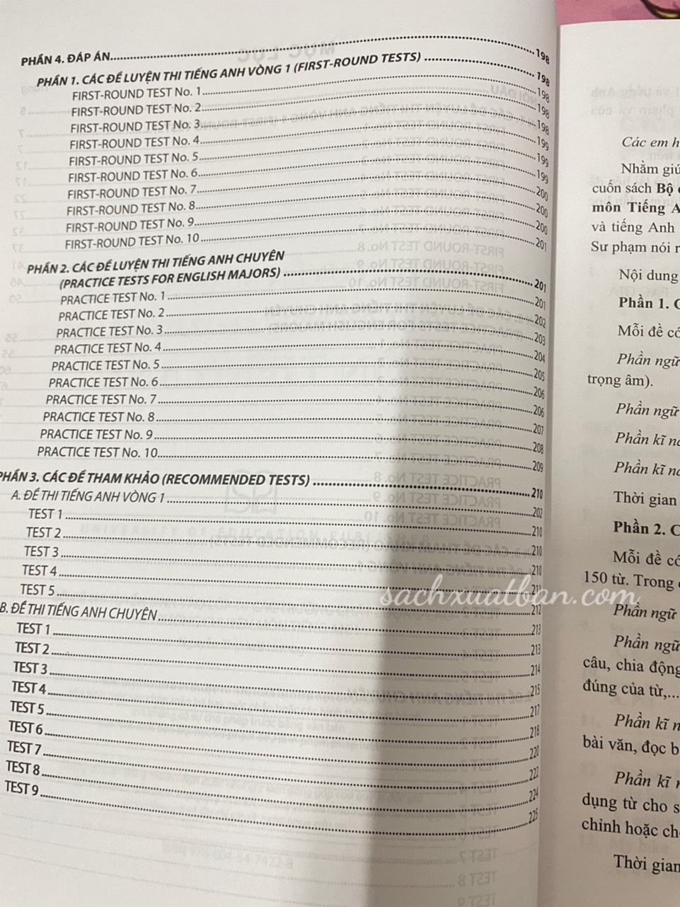 Sách Bộ đề thi tuyển sinh vào lớp 10 các trường chất lượng cao và trường chuyên môn Tiếng Anh