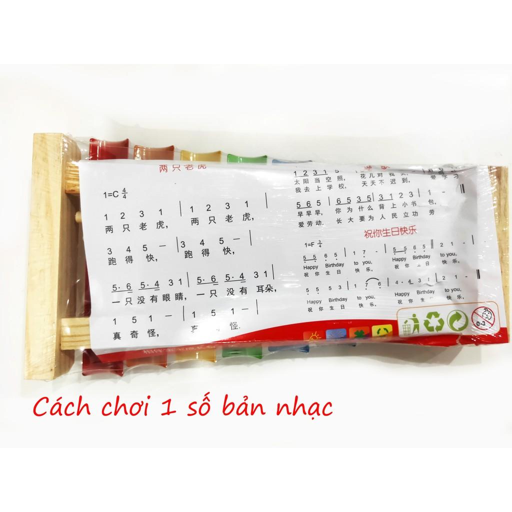 Đàn gỗ 8 thanh Xylophone cho bé