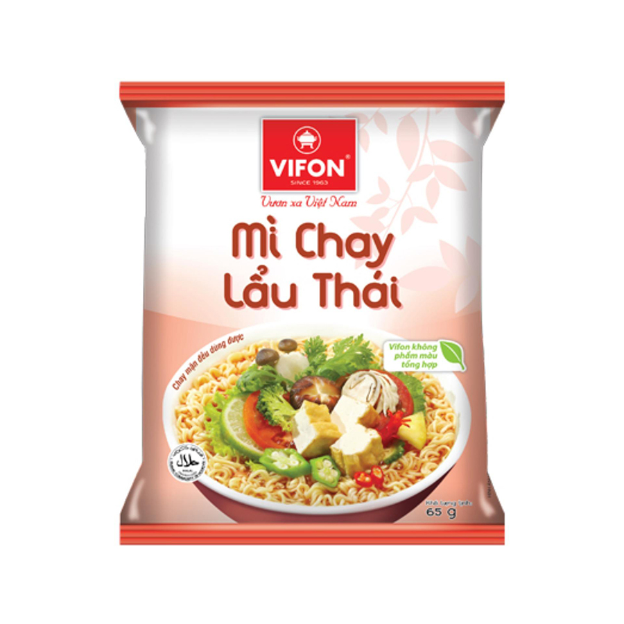 Thùng 30 Mì Chay Lẩu Thái VIFON (65g / Gói)