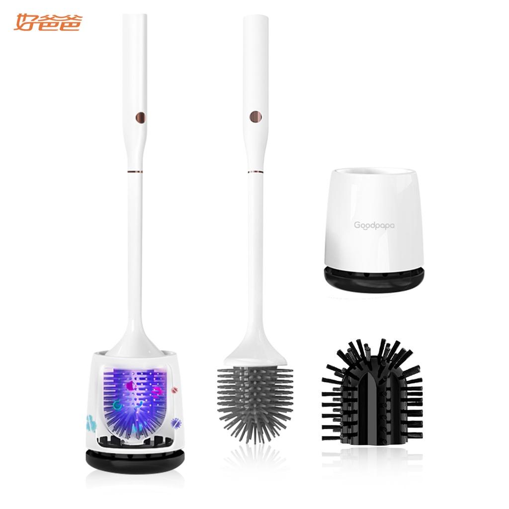 Bàn Chải Chà Toilet Xiaomi Youpin Goodpapa Bằng Silicon Với 2 Đầu Bàn Chải Tiện Dụng
