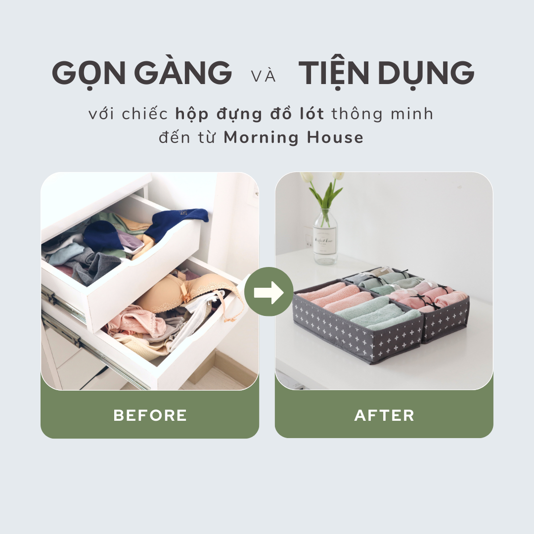 COMBO HỘP ĐỰNG ĐỒ LÓT 6 +7+ 24 NGĂN