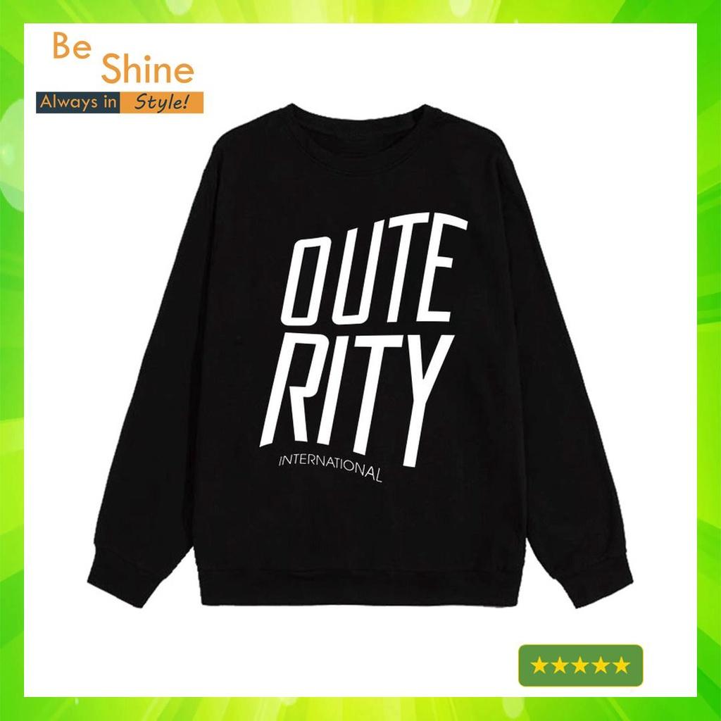 Áo Sweater Outerity Big Logo - Áo Nỉ Dài Tay Unisex Form Rộng In Hình Local Brand Thời Trang Phong Cách Hàn Quốc