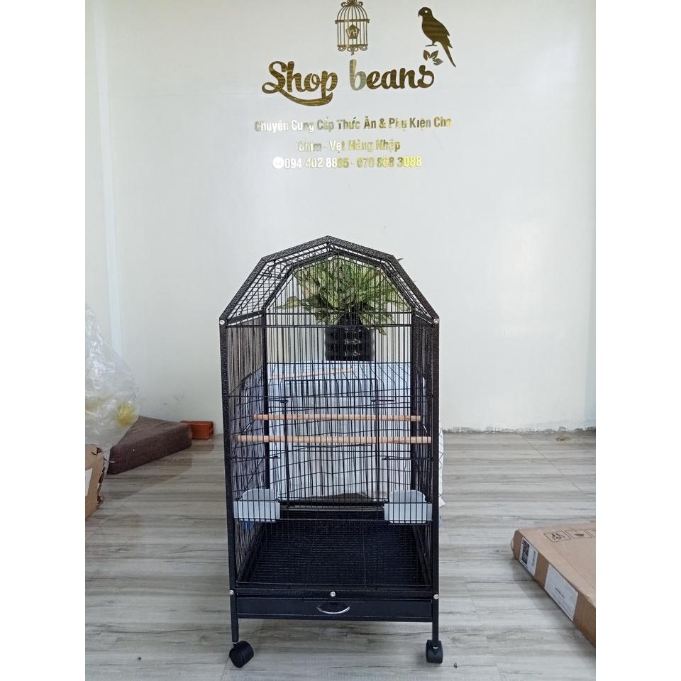 Lồng chuồng vẹt size trung, nhỏ như xích thái, xích ấn, sun, nhồng, green check, lovebird, yến phụng, yến hót…