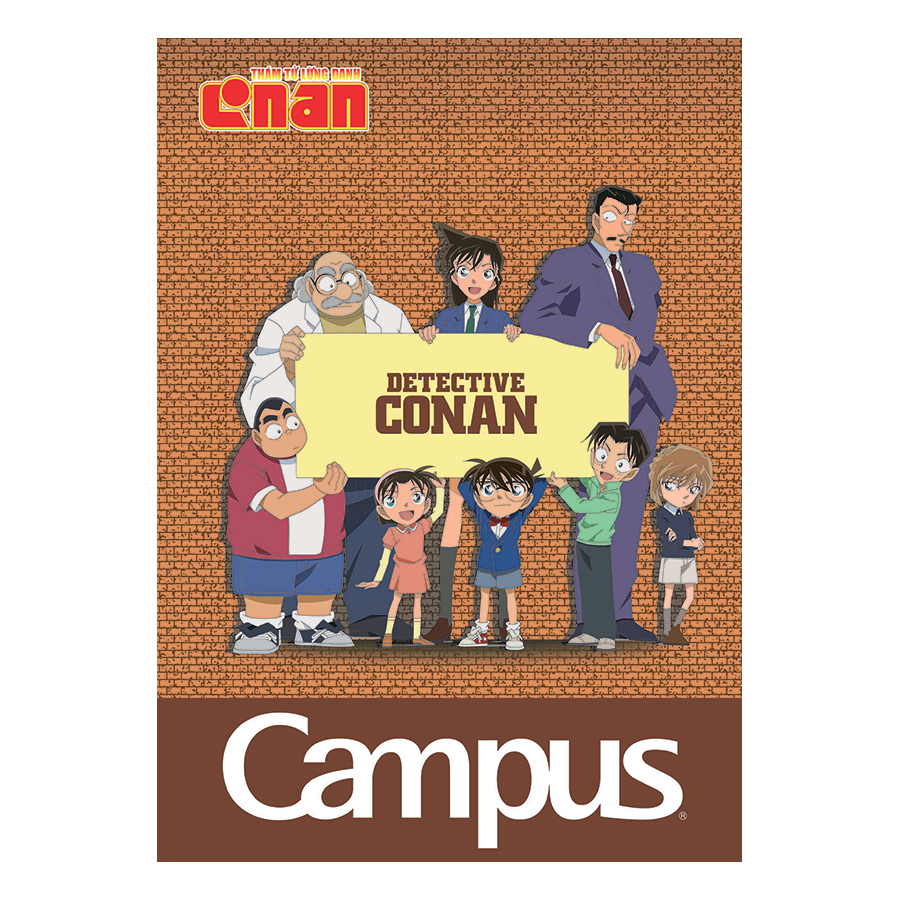 Lốc 5 Cuốn Vở A4 Kẻ Ngang Có Chấm Campus Conan Group NB-A4CN200- ĐL 70 (200 Trang) - Mẫu Ngẫu Nhiên