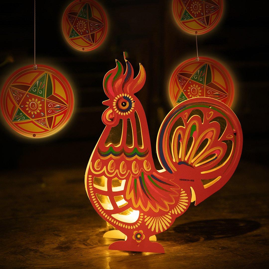 Lồng Đèn Trang Trí - Ký Ức Tuổi Thơ - Hình Gà - Happy Kibu KB00124-002