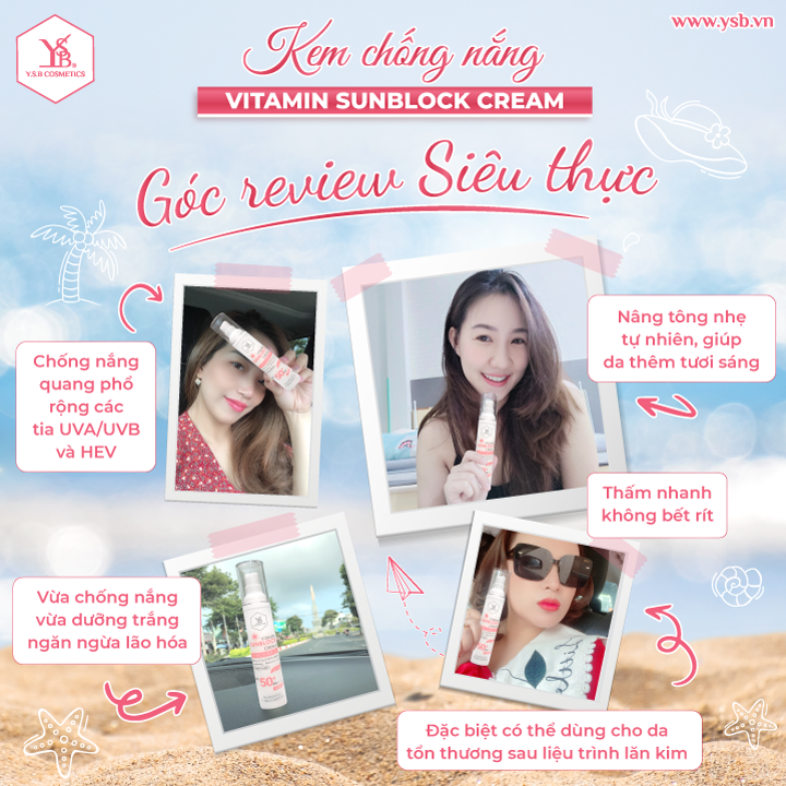 Kem chống nắng VITAMIN SUNBLOCK CREAM SPF50+/PA++++