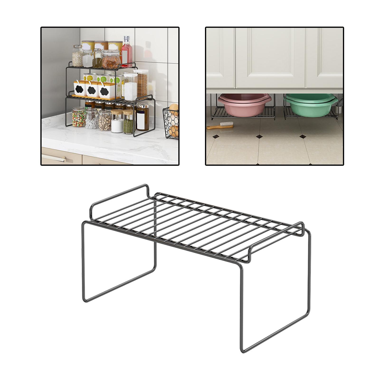 Cabinet Basket Organizer Spice Seasoning Rack for Bathroom Shower Countertop