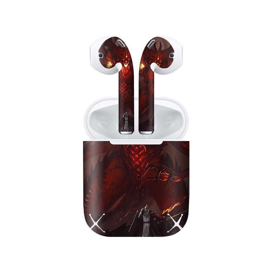 Miếng dán skin cho AirPods in hình Diablo - diabl004 (AirPods ,1 2, Pro, TWS, i12)