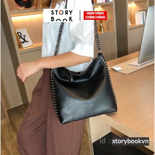 Túi đeo chéo đi học túi đeo vai nữ size 30 đựng vừa sổ A4 tiện lợi thời trang da mềm STORYBOOK