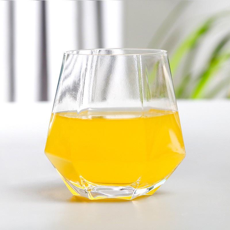 Bộ 6 cốc thủy tinh lục giác hiện đại sang trọng, ly lục giác 310ml