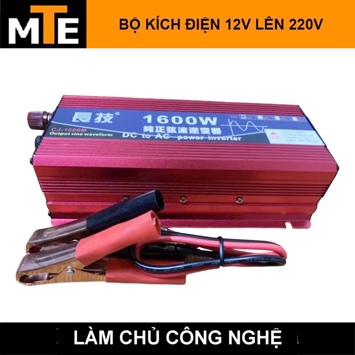 Kích Điện 1600W Sóng Sin Chuẩn – Chuyển 12V Thành 220V Dành Cho Gia Đình Mất Điện
