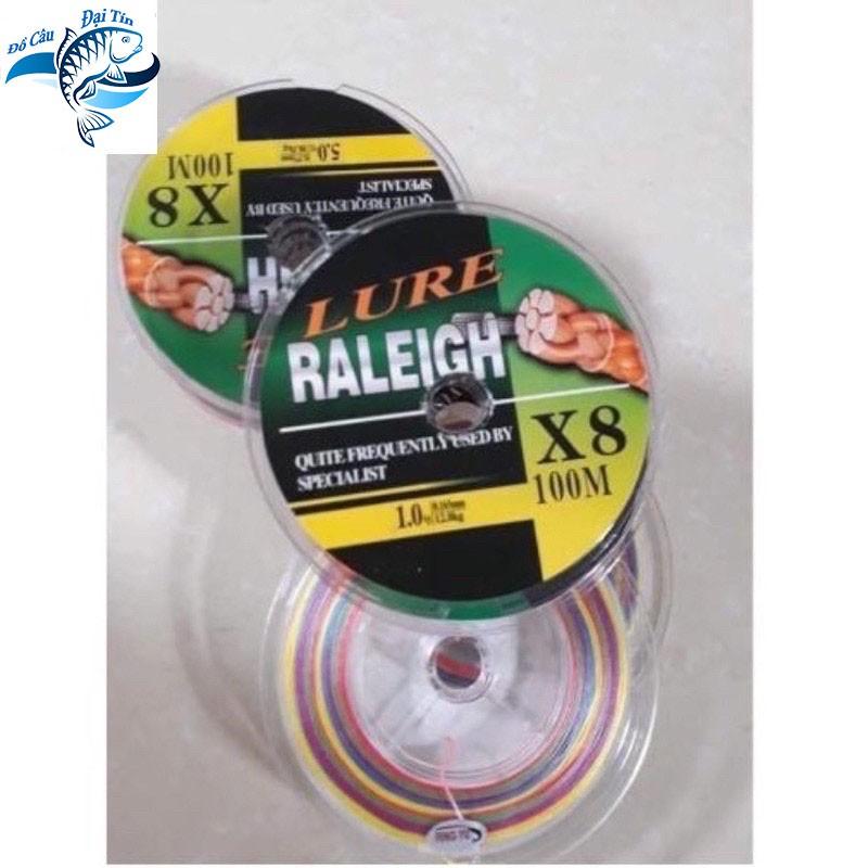 Dây dù câu cá Lure Raleigh X8 7 màu siêu đẹp siêu bền mịn dù chìm