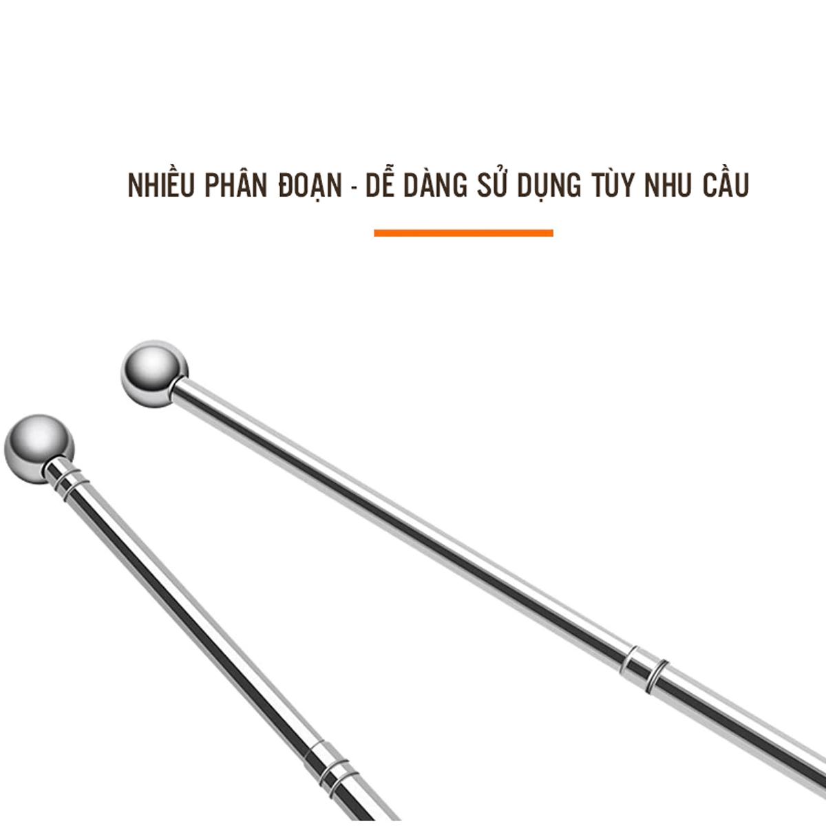 Dụng Cụ Kiểm Tra Nền Gạch 130cm, Tường Rỗng Nứt Kiểm Tra Chất Lượng Công Trình Tường, Nền Gạch Men Chất Liệu Thép Không Gỉ