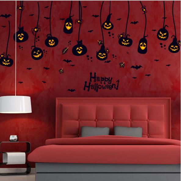 Decal trang trí tường - Rèm dây lễ hội Halloween