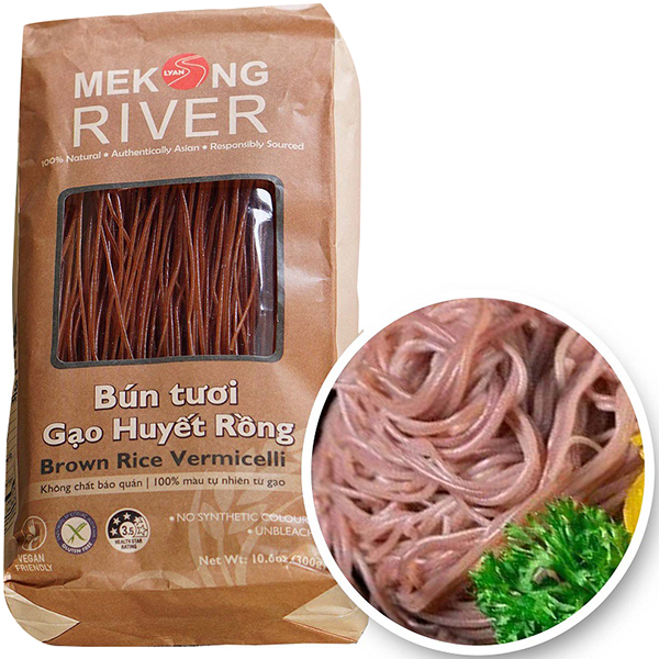 Combo 3 túi Bún Tươi Gạo Huyết Rồng MeKong River 300g