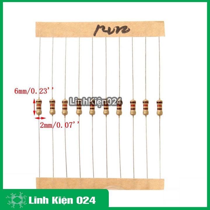 Trở Vạch 1/4W 5% 12R → 150R (gói 50 con)