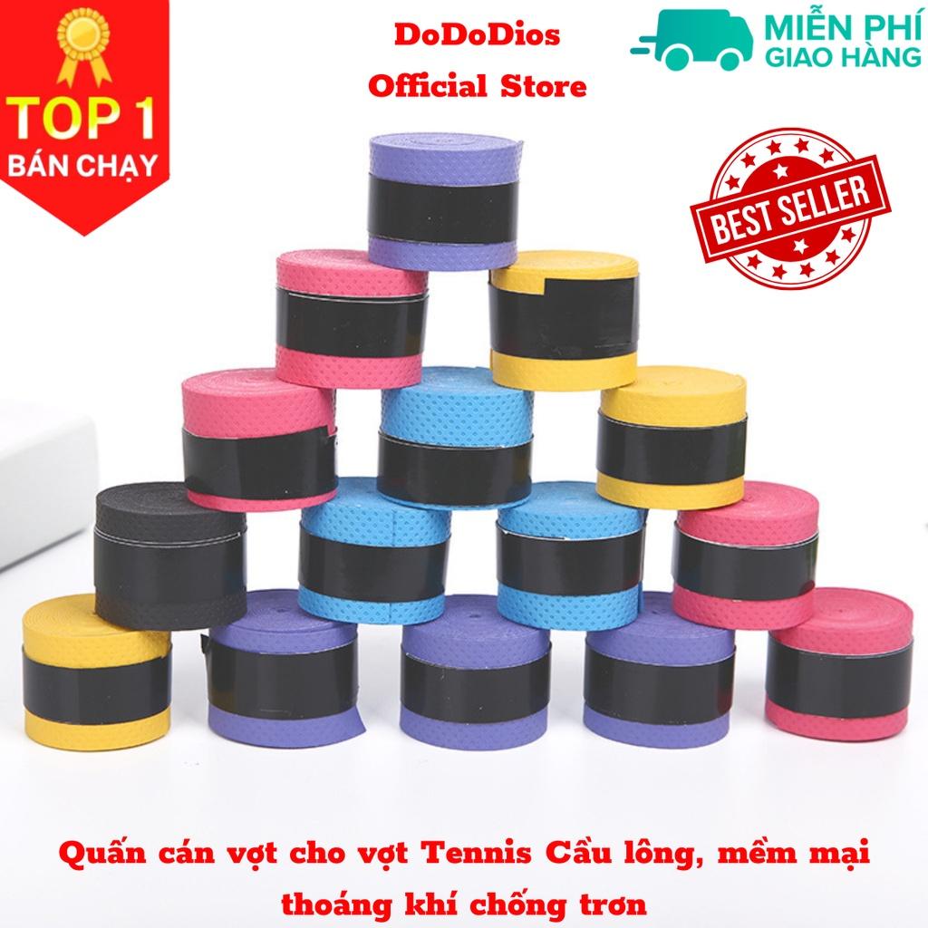 Quấn cán vợt dododios cho vợt Tennis Cầu lông, mềm mại thoáng khí chống trơn thoát mồ hôi, độ bám cao - Hàng Chính Hãng