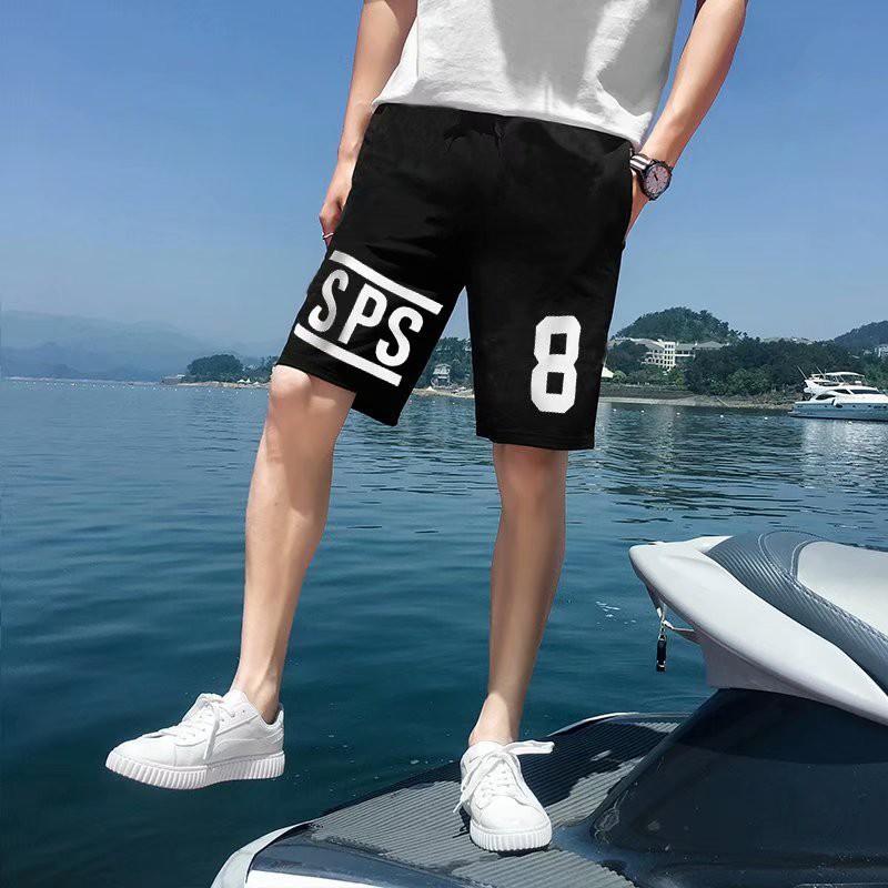 Quần short thể thao ống rộng in họa tiết thời trang dành cho nam