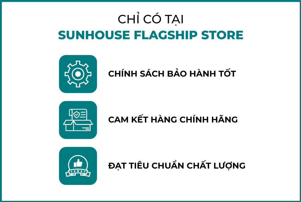 Bộ Nồi Inox 3 Đáy Sunhouse SH335(16cm, 20cm, 24cm ) - Dùng trên mọi loại bếp - Hàng chính hãng