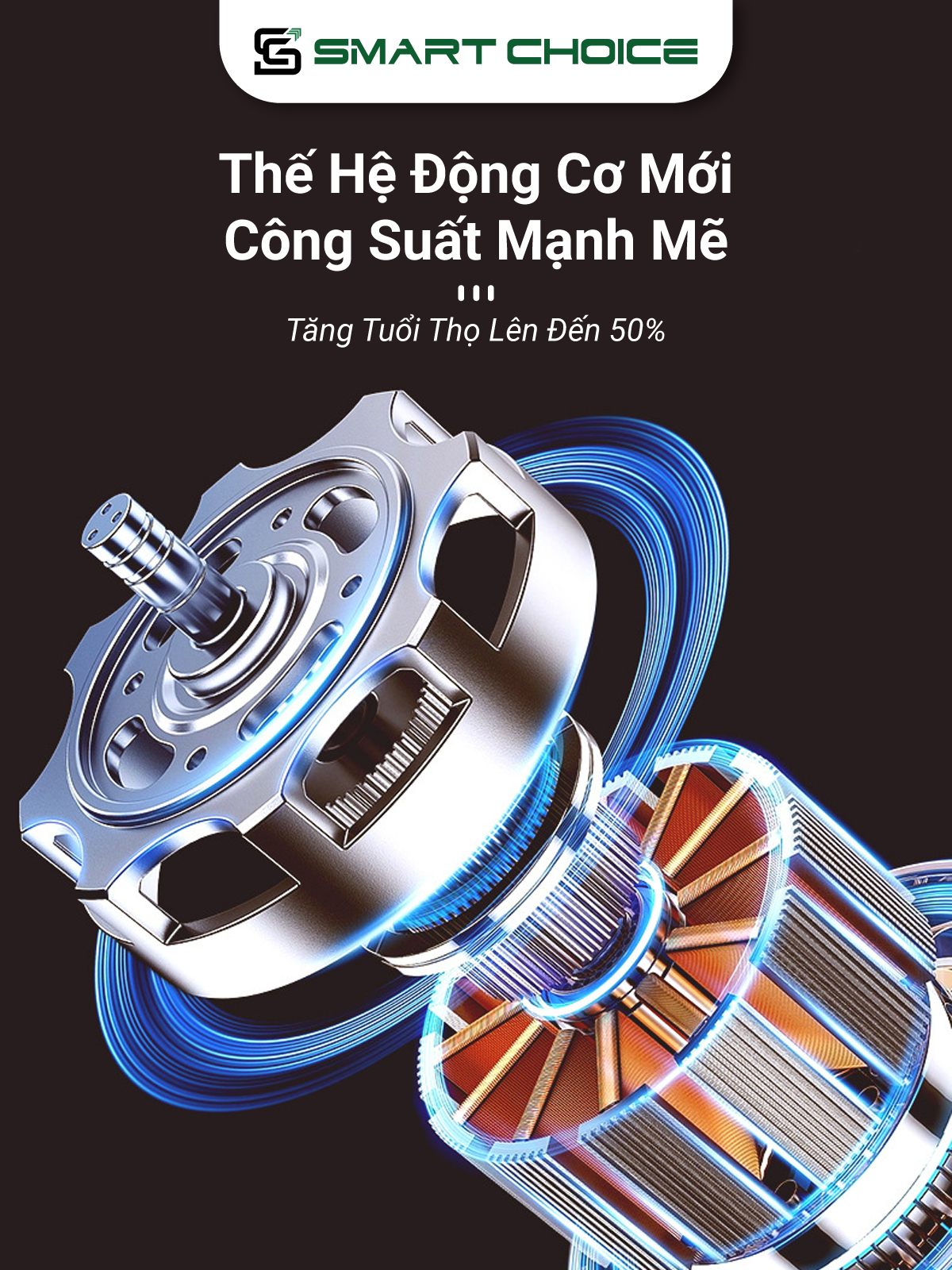 Máy Đánh Bọt Cafe Cầm Tay SMARTCHOICE , Máy Đánh Trứng, Đánh Cà Phê Sạc Pin Đa Năng 3 Chế Độ Hàng Chính Hãng