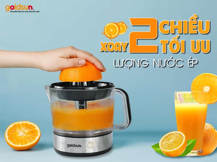 Máy Vắt Cam Hai Chiều Goldsun GOS3900 Công Suất 40W - Hàng chính hãng Goldsun