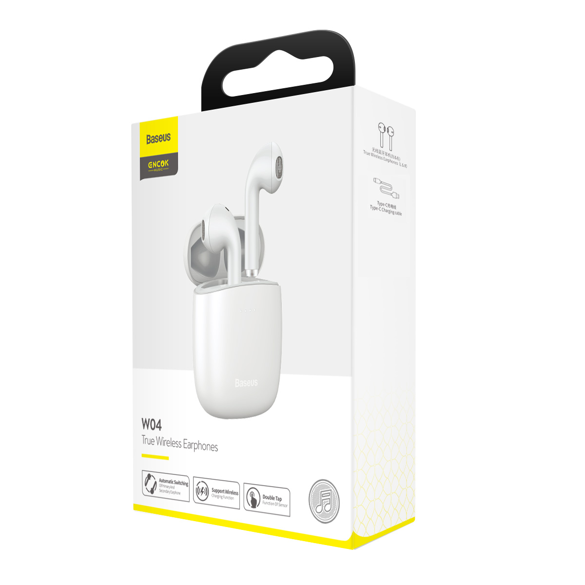 Tai nghe không dây Baseus Encok True Wireless Earphones W04TWS (Earbuds Mini, New Model 2020, TWS) - Hàng Chính Hãng