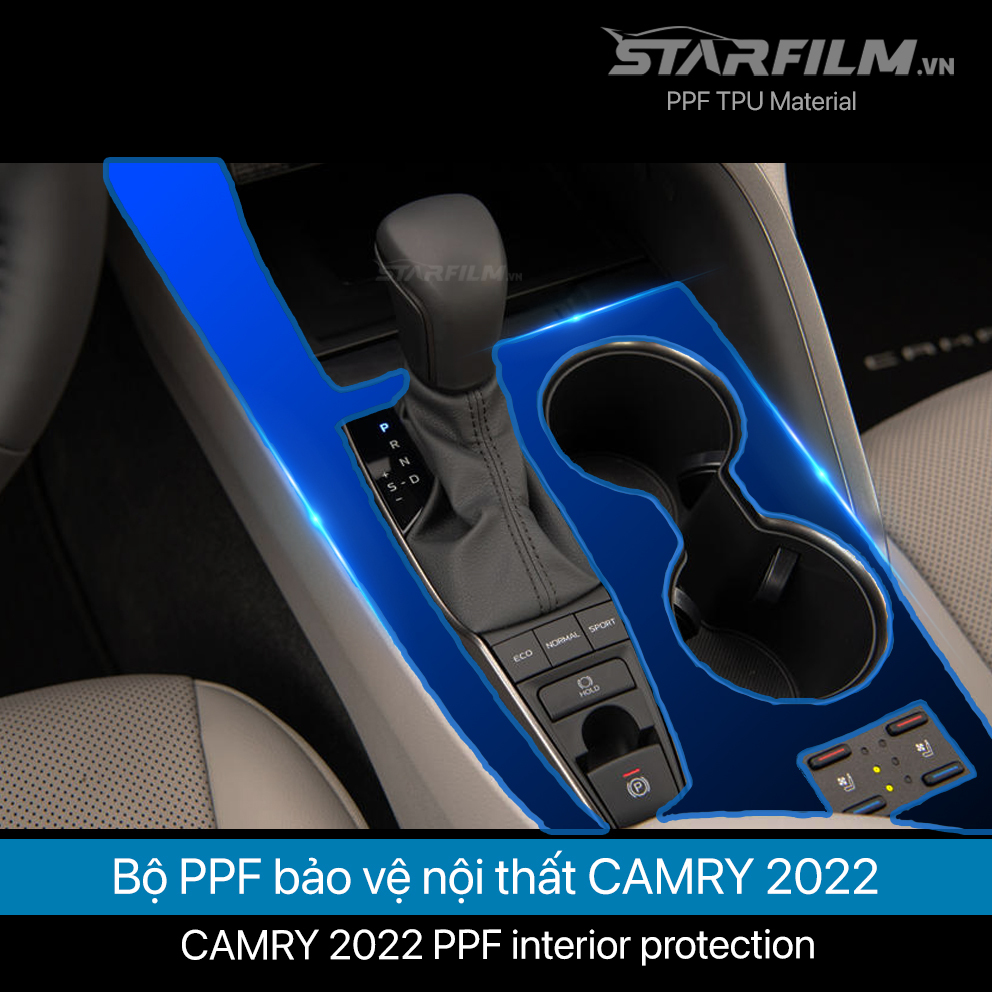 Toyota Camry 2022 PPF TPU nội thất chống xước tự hồi phục STARFILM