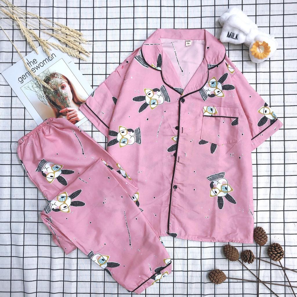 Bộ ngủ pijama tay ngắn quần dài siêu xinh