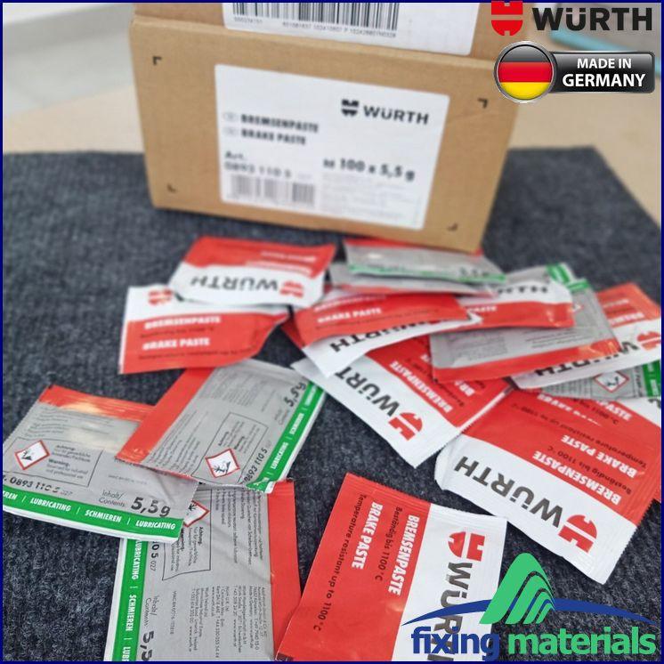 Mỡ tra má phanh WURTH Brake Paste, SX Đức, 5.5g