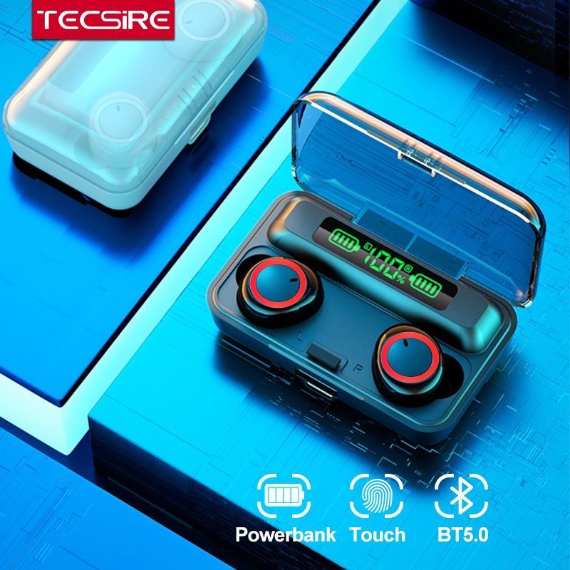 Tai nghe nhét tai không dây TECSIRE TWS bluetooth 5.0 tích hợp mi cờ rô chất lượng cao