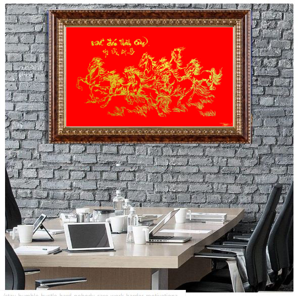 Tranh quà tân gia khai trương Mã đáo thành công