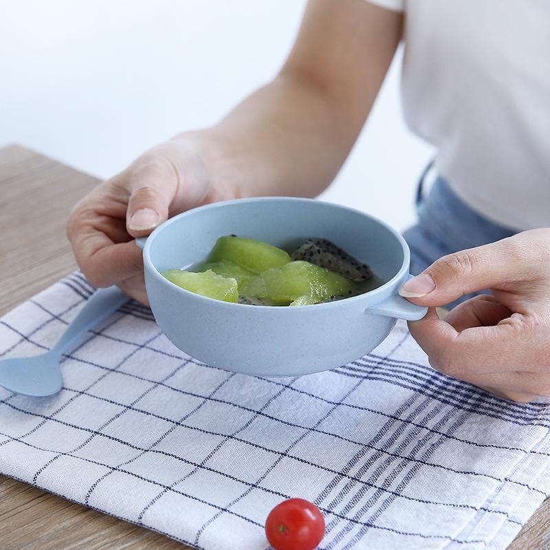 Bộ tô muỗng ăn bằng lúa mạch dành cho trẻ em