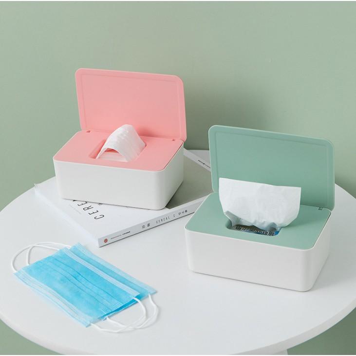 Hộp đựng khăn giấy và khẩu trang tiện lợi