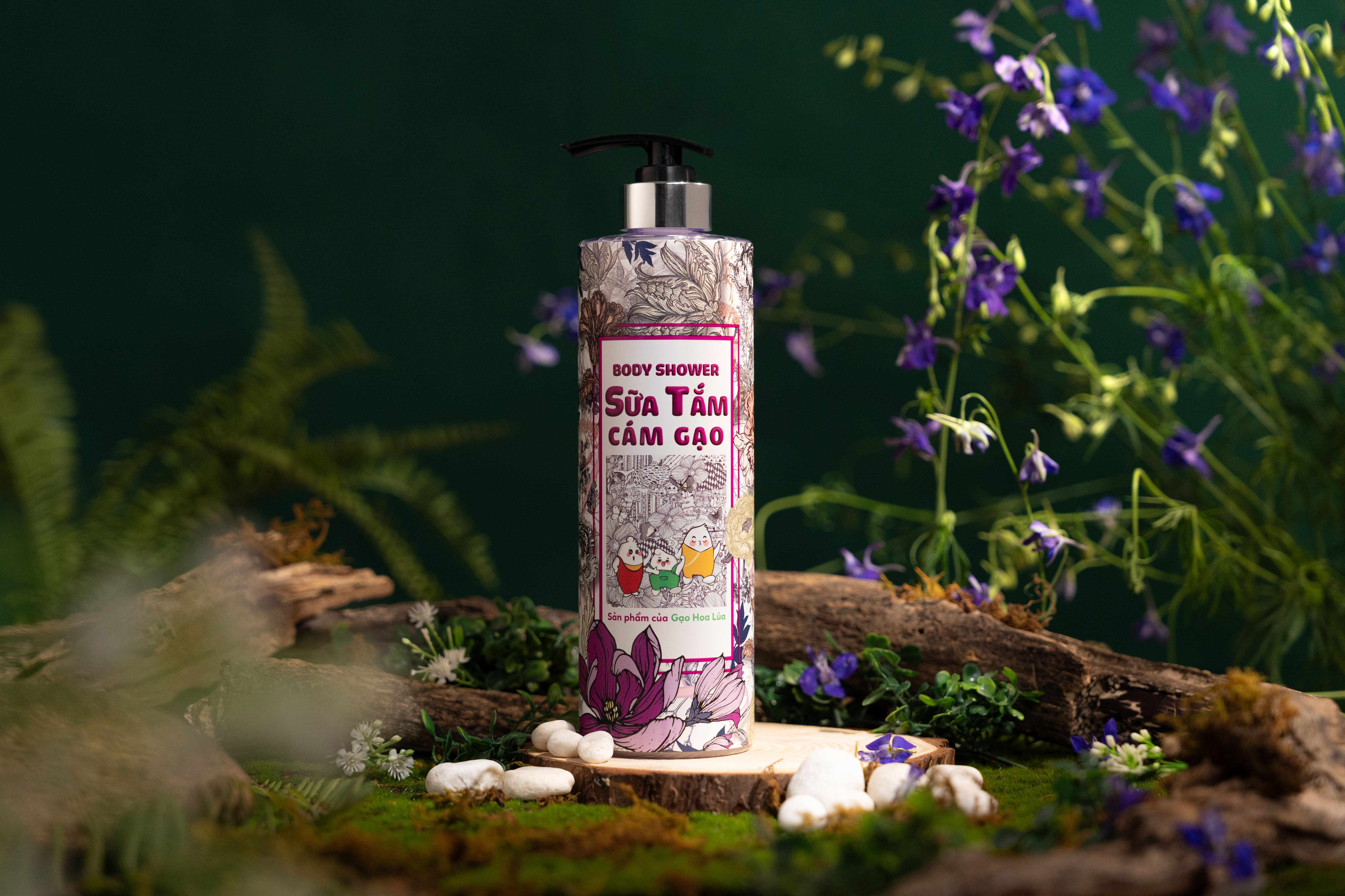 [Siêu Sale] Sữa Tắm Cám Gạo - Chiết xuất từ Cám Gạo &amp; Hoa Mộc Lan - Chai 650ml