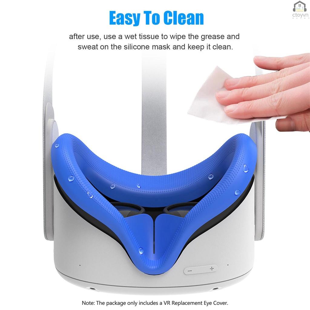 Vỏ bọc mặt nạ mắt bằng silicon chống mồ hôi thay thế cho Oculus Quest 2