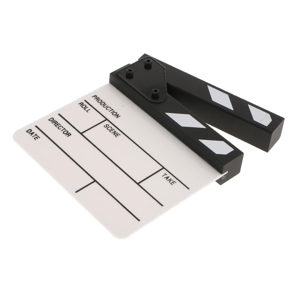 Movie Props Clapper  Microfilm Making Clapboard with Wooden Slate