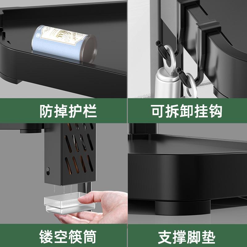 Phong cách mới nhất nhà bếp gia vị giá lưu trữ mặt bàn tam giác móc treo góc góc mặt dây chuyền góc treo tường lưu trữ miễn phí đấm kệ