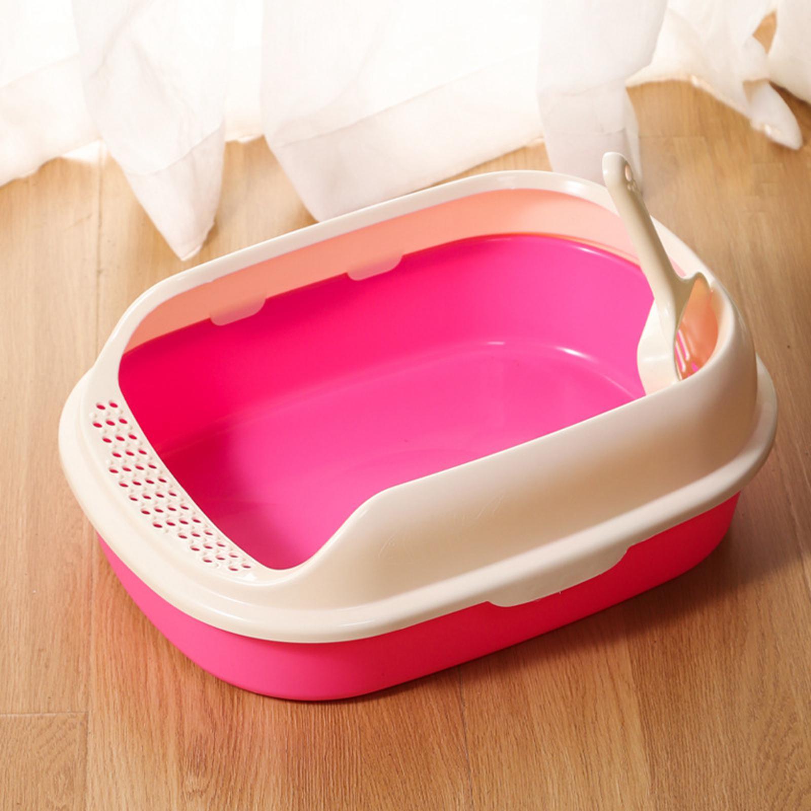 Cat Litter Box Kitten Toilet Pet Litter Tray Bedpan Cat Litter Container