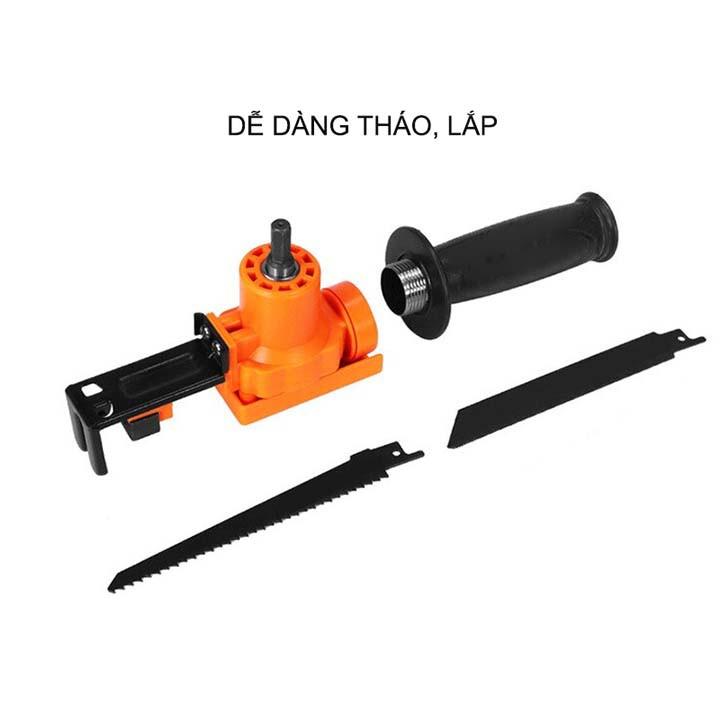 Phụ kiện chuyển máy khoan thành máy cưa lọng, cưa kiếm