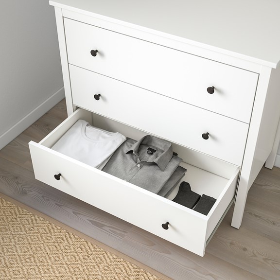 KOPY, Tủ đựng đồ tân cổ điển 3 ngăn kéo DRA_248, 90x46x83cm