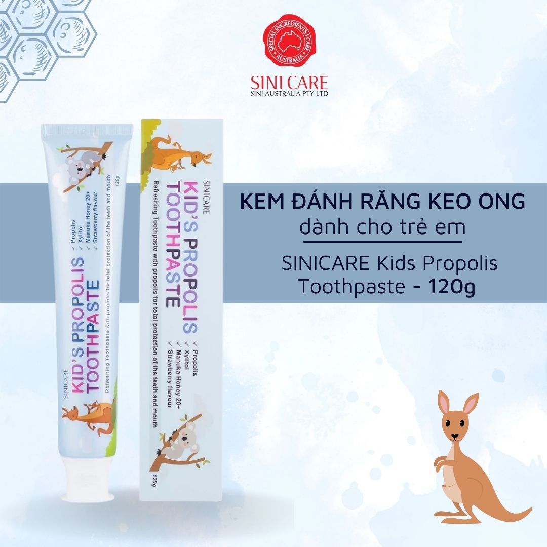 Kem đánh răng keo ong cho trẻ em SINICARE KIDS PROPOLIS TOOTHPASTE 120gr