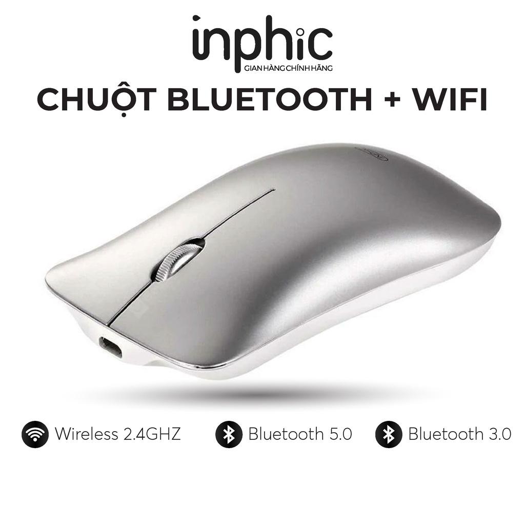 Chuột không dây Bluetooth pin sạc Inphic PM9BS - sử dụng cho Macbook, Windows - Hàng Nhập Khẩu