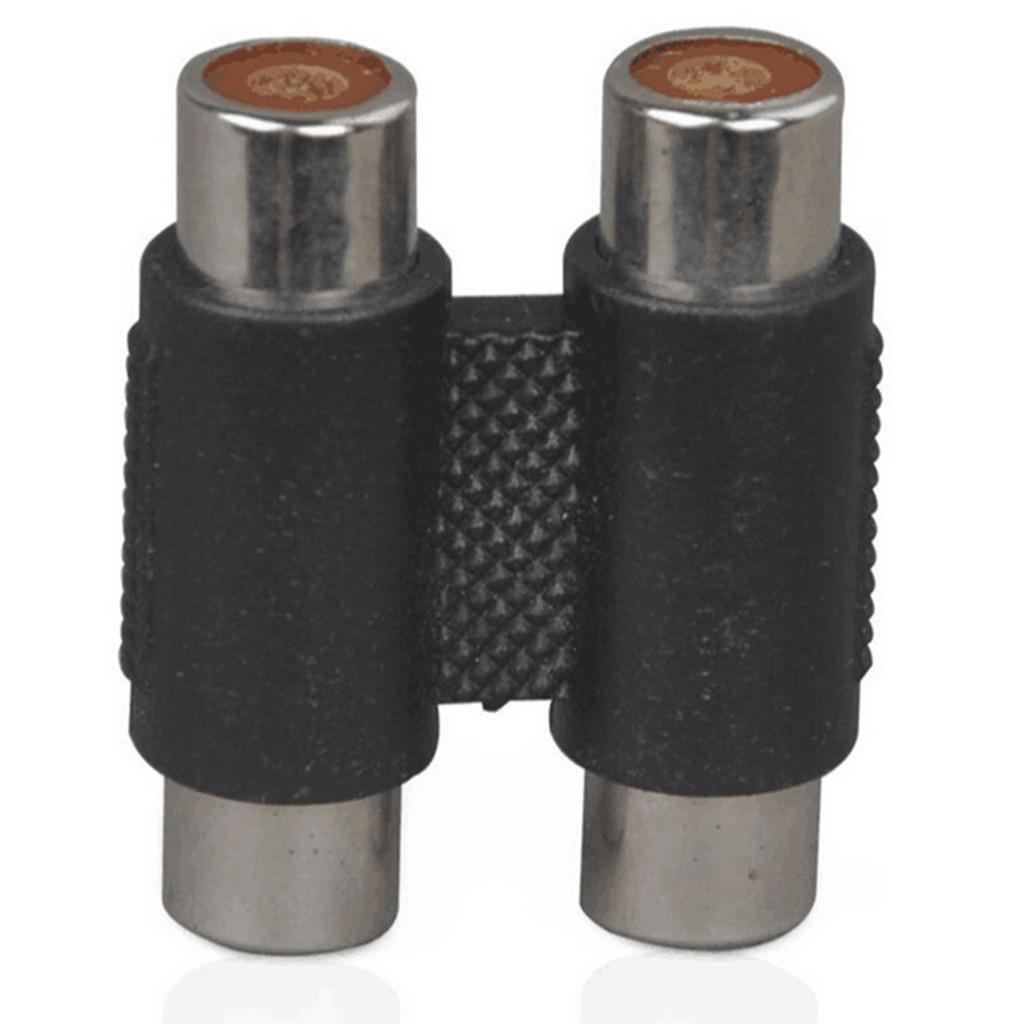 2 RCA Female to Female F/F Coupler Joiner Adapter AV/Audio/Video Cable Connector Extension Component Phono