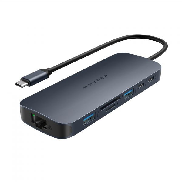 HUB chuyển đổi HyperDrive Next 10 in 1 Port USB-C Hub - Truyền tải dữ liệu nhanh, sạc công suất cao 140W, HD4005GL - Hàng Chính Hãng