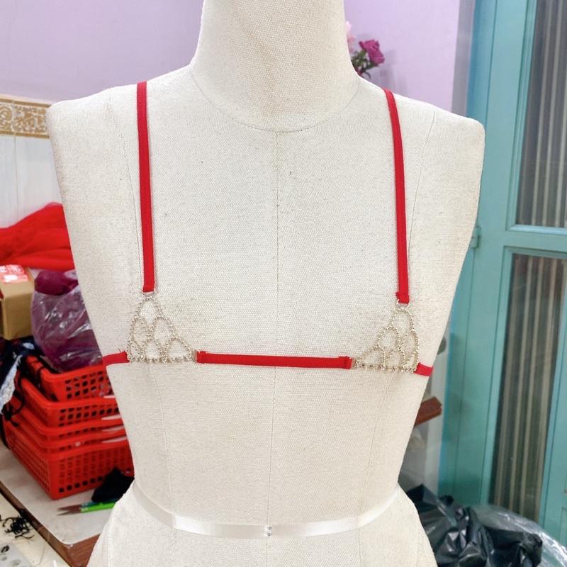 AN014 Bra dây hột xoàn tam giác - bra gợi cảm