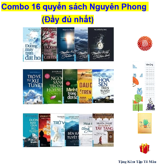 Combo trọn bộ sách Nguyên Phong 16 Quyển (Đầy đủ nhất) (TẶNG KÈM BOOKMARK CÚ MÈO + SỔ TAY XƯƠNG RỒNG NHƯ HÌNH+ Tập Tô Màu Bất Kỳ Cho Bé )