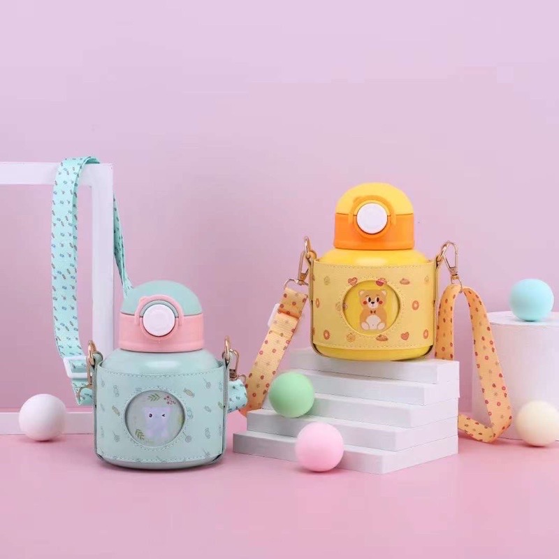 Bình giữ nhiệt kèm túi, có ống hút