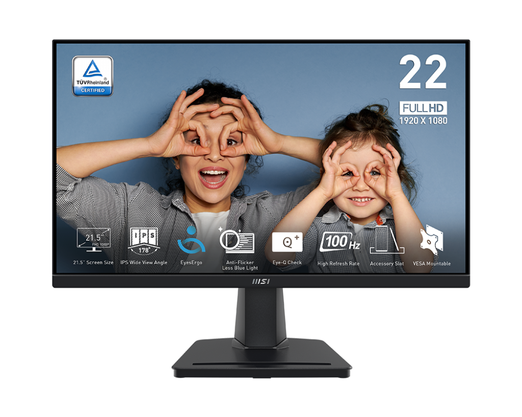 Màn hình MSI PRO MP225 (21.5 INCH/FHD/IPS/100HZ/1MS) - GiaPhucStore | Hàng Chính Hãng