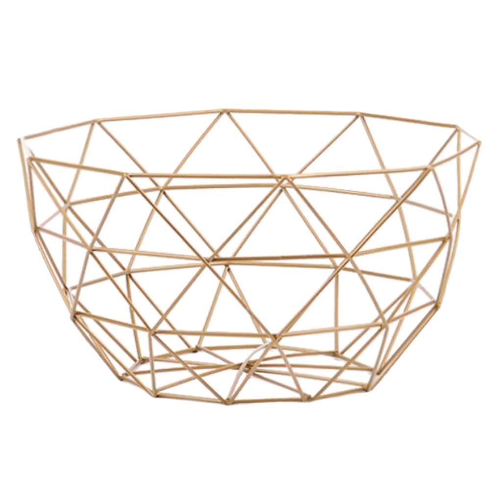 Metal Wire Fruit Snacks Basket Stand for Kitchen -Size S